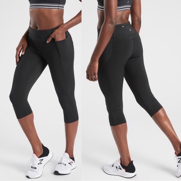 Athleta Velocity Stash Pocket Crop 